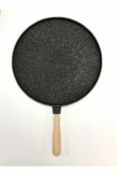 Mutfakça 36cm Döküm Granit Gözleme Bazlama Tavası - 1