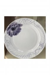 Porgold Pasta Tabağı Opal Orjinal Kutu 17 cm 6 Adet Mor Desen - 1