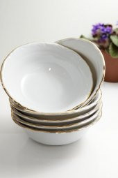 Porland Porselen 13cm Altın Yaldız Kase 12 Li - 1