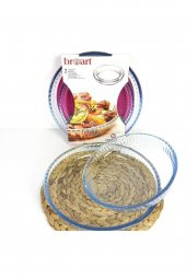 Broart 4lü Borcam Seti - 2 Yuvarlak + 2 Kare Tepsi - 2