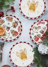 The Mia Globe 6lı Pasta Tabak 19cm NEW029 - 2