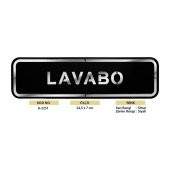 Abs Lüx Çift Katlı Yönlendirme Levhası Siyah-Gümüş Lavabo - 2