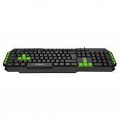 Hytech HYK-46 GAMY Siyah USB Yeşil Tuşlu Q Gaming Oyuncu Klavyesi - 1