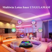 DailyTech 5m LED şerit Bluetooth RGB Uzaktan Kumandalı - 8