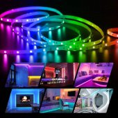 DailyTech 5m LED şerit Bluetooth RGB Uzaktan Kumandalı - 9