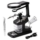 DailyTech 3X 4.5X 25X Büyütec Yardımcı El Lehimleme Havya Standı - 6