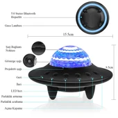 DailyTech Starry Galaxy Projektör Hoparlör Bluetooth UFO Gece Lambası - 6