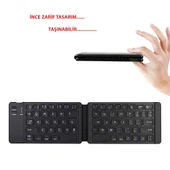 DailyTech Bluetooth Katlanabilir Klavye Telefon Tablet PC Uyumlu - 2
