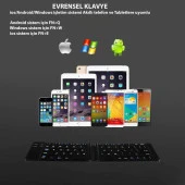 DailyTech Bluetooth Katlanabilir Klavye Telefon Tablet PC Uyumlu - 7