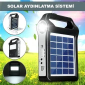 DailyTech Taşınabilir USB Şarjlı Solar Güneş Enerjili Kamp Feneri Powerbank - 9