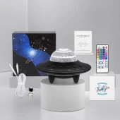 DailyTech Starry Galaxy Projektör Hoparlör Bluetooth UFO Gece Lambası - 8