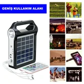 DailyTech Taşınabilir USB Şarjlı Solar Güneş Enerjili Kamp Feneri Powerbank - 6