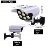 DailyTech Sensörlü Solar 77 LED Hırsız Caydırıcı Sahte Kamera Lamba - 3