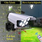 DailyTech Sensörlü Solar 77 LED Hırsız Caydırıcı Sahte Kamera Lamba - 5