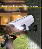 DailyTech Sensörlü Solar 77 LED Hırsız Caydırıcı Sahte Kamera Lamba - 11