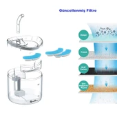 DailyTech PET Kedi Su Pınarı Çeşmesi Şelalesi için Yedek Filtre - 3