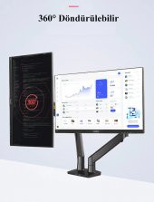 North Bayou NB F195A Çift Kol Amortisörlü Monitör Tutucu Stand 22-32" - 11