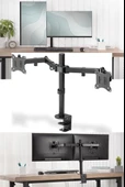 DailyTech Masaüstü Ayarlanabilir 14-32” Çift Kol Monitör Tutucu thumbnail 1
