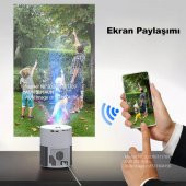 AUN Full Hd Projektör 1080p Ios & Android Telefon Destekli Led Projeksiyon SKAUNPRJTÖR - 4