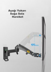 North Bayou NB F300 Ergonomik Duvar LED TV Monitör Tutucu - 10