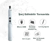 DailyTech Mini Taşınabilir Tornavida Akülü Şarjlı Elektrikli - 2