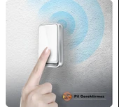 DailyTech Su Geçirmez Kablosuz Pil Gerektirmeyen Kapı Zili - 3