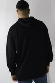 Cazador 22KCEEO05047 Erkek Siyah Kapüşonlu Sweat thumbnail 3