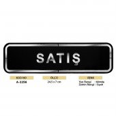 Abs Lüx Çift Katlı Yönlendirme Levhası Siyah-Gümüş Satış - 2