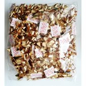 100 lü Hediye Paketi İçin Kendinden Yapışkanlı Metalik ALTIN GOLD DORE Fiyonk Hediye Süsü - 1