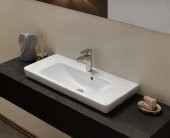 Turkuaz Cerastyle Porto Etajer Uyumlu Lavabo 85x38 cm - 3