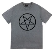 Pentagram Baskılı T-shirt    HAKİ 2XL - 1