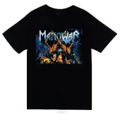 Manowar Baskılı T-shirt    SİYAH 3XL - 1