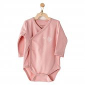 Andywawa AC23072 Floral 100 Organic Cotton Zıbın Body Pink - 1