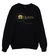 Queen Baskılı Sweatshirt  SİYAH 4XL - 1