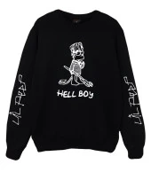 LIL PEEP Baskılı Sweatshirt  SİYAH 2XL - 1