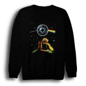 Pink Floyd Baskılı Sweatshirt    SİYAH 5XL - 1