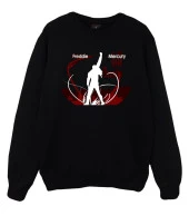 Queen Baskılı Sweatshirt SİYAH XL - 1