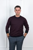WOOLEN WORLD KUŞ GÖZÜ SIFIR YAKA REGULAR FİT ERKEK KAZAK - 5