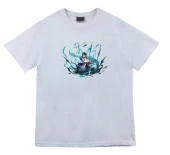 Genshin Impact Anime Baskılı Tshirt  BEYAZ M - 1