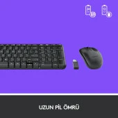 Logitech Türkçe Q Kablosuz Klavye & Mouse Set thumbnail 5
