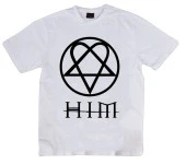 Him Baskılı T-shirt    BEYAZ 3XL - 1