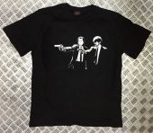 PULP FICTION Baskılı T-shirt  SİYAH 3XL - 1