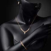 Sarmaşık 14 Ayar Altın Nişan Takı Seti thumbnail 2