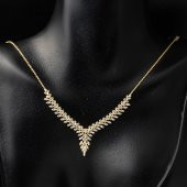 Sarmaşık 14 Ayar Altın Nişan Takı Seti thumbnail 5