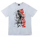 Eminem Baskılı T-shirt  BEYAZ 4XL - 1