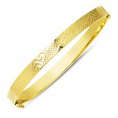 Versage Tarzı 14 Ayar Altın Kelepçe Bilezik thumbnail 1