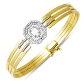 Baget 14 Ayar Altın Kaburga Kelepçe Bilezik thumbnail 1