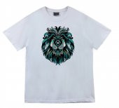 Aslan Baskılı T-shirt  BEYAZ 3XL - 1