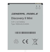 General Mobile Discovery 2 Mini Batarya 1800 mAh (General M TR Garantili) M100373 - 1