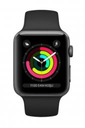 Apple Watch Seri 3 GPS 42 mm Uzay Grisi Alüminyum Kasa ve Siyah Spor Kordon - MTF32TU/A (Apple Türkiye Garantili) - 2